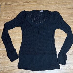 Daytrip Black Knit Sweater